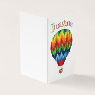 Hot Air Balloon *tiny* greeting card set