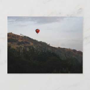 Hot air balloon to celebrate life postcard