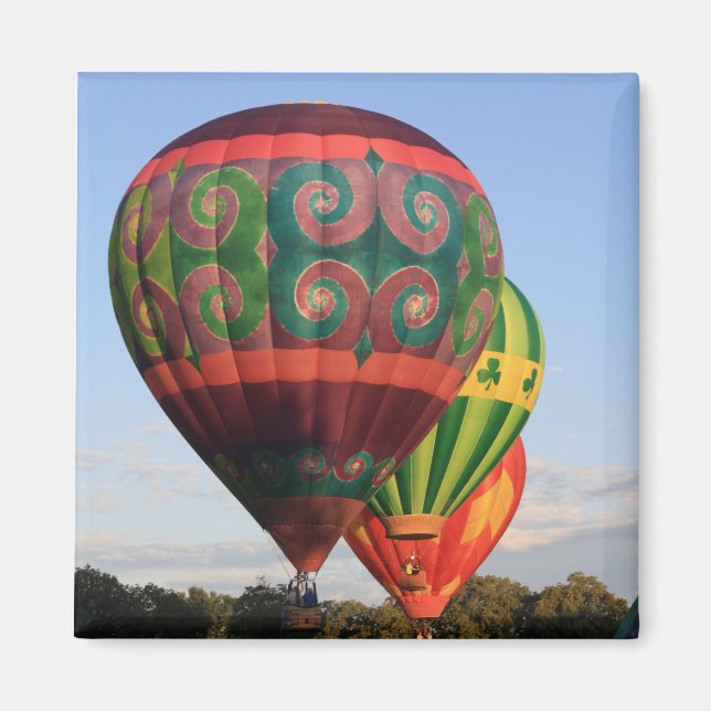 Hot Air Balloon Trio Magnet (Front)