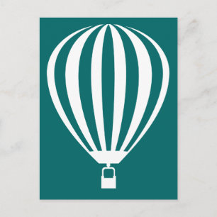 hot air balloon v.2 postcard