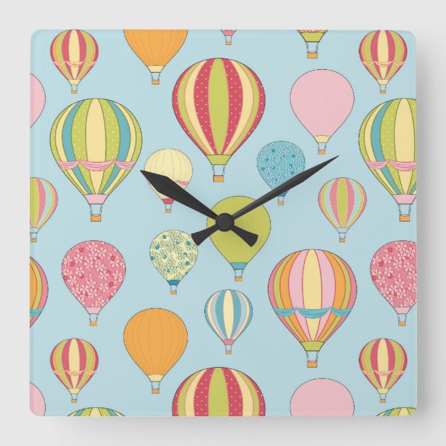 Hot Air Balloon Wall Clock (Front)