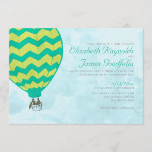 Hot Air Balloon Wedding Invitations