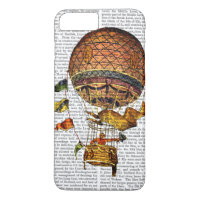 Hot Air Balloon with Flags