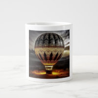Hot Air Balloon With Intricate Baroque Design