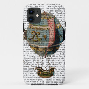 Hot Air Balloon With Tail Feather iPhone 11 Case