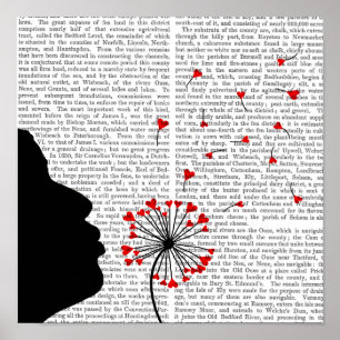 Hot Air Balloon With Tail Feather Poster