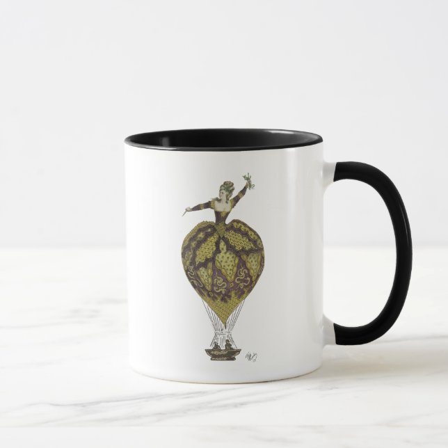 Hot Air Balloon Woman 1 Mug (Right)