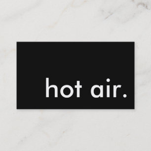 hot air. (BALLOONING) Business Card