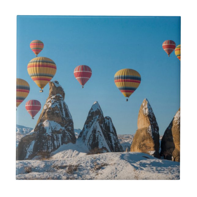 Hot Air Ballooning in Cappadocia Ceramic Tile (Front)