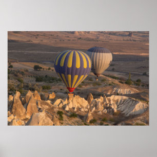 Hot Air Ballooning In Turkey Poster