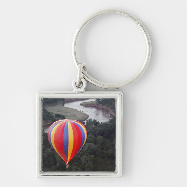 Hot-Air Ballooning over the Mara River Key Ring (Front)