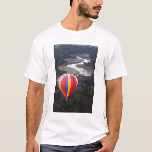 Hot-Air Ballooning over the Mara River T-Shirt