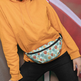 Hot Air Balloons and White Clouds Patterned Bum Bags