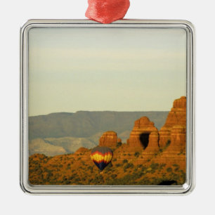Hot Air Balloons at Sedona, Arizona, USA. Metal Ornament