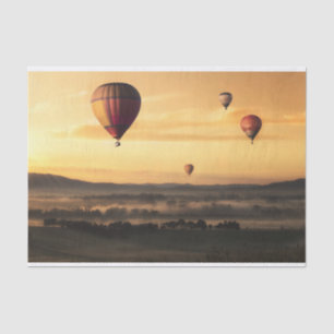 Hot Air Balloons Beautiful Nature Scenery Tissue Paper