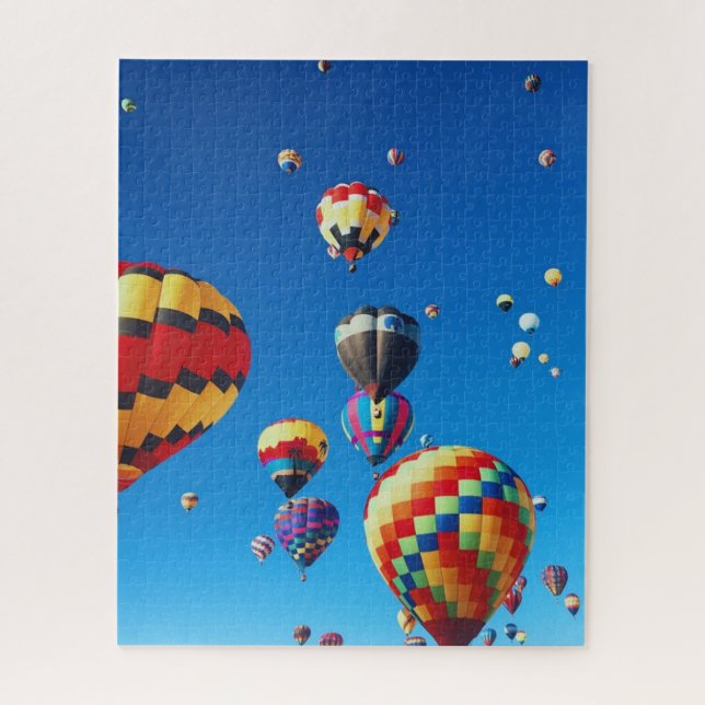 Hot Air Balloons Blue Sky Jigsaw Puzzle (Vertical)