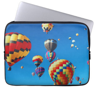 Hot Air Balloons Blue Sky Laptop Sleeve