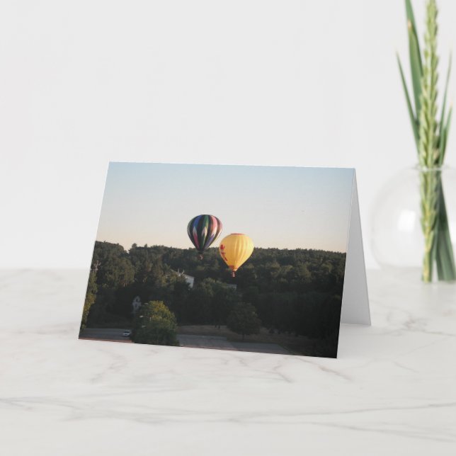 Hot Air Balloons Card (Front)