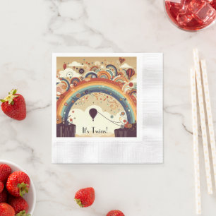 Hot Air Balloons Colourful Napkin