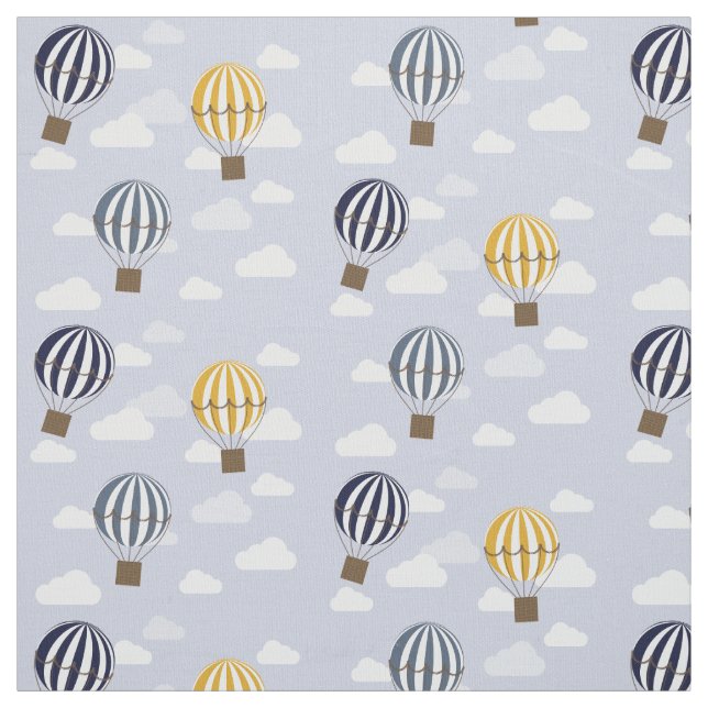 Hot Air Balloons Cotton Fabric Unisex (Swatch)