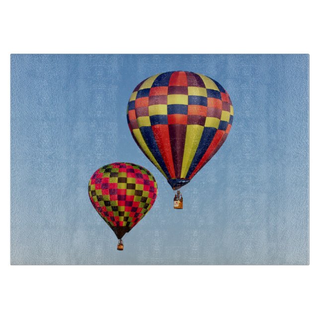 Hot Air Balloons Cutting Board (Front)