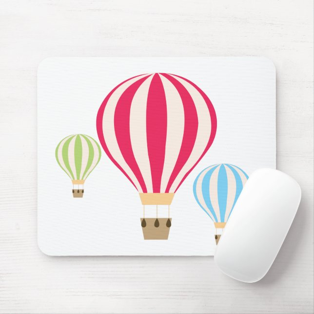 Hot Air Balloons Design Mouse Pad (With Mouse)