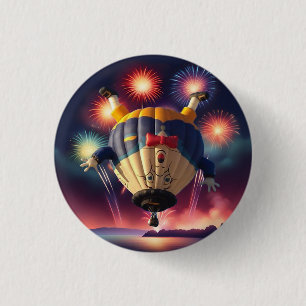 Hot Air Balloons Festival Lake Havasu 3 Cm Round Badge