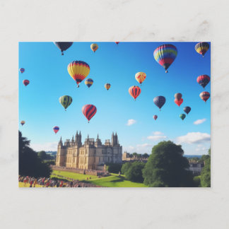 Hot Air balloons festival postcard
