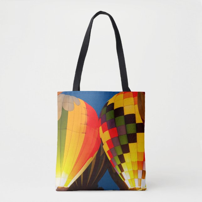 Hot Air Balloons Glow Tote Bag (Front)