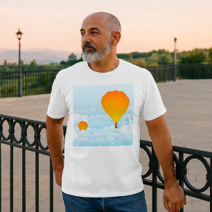 Hot Air Balloons In Clouds Ballooning T-Shirt