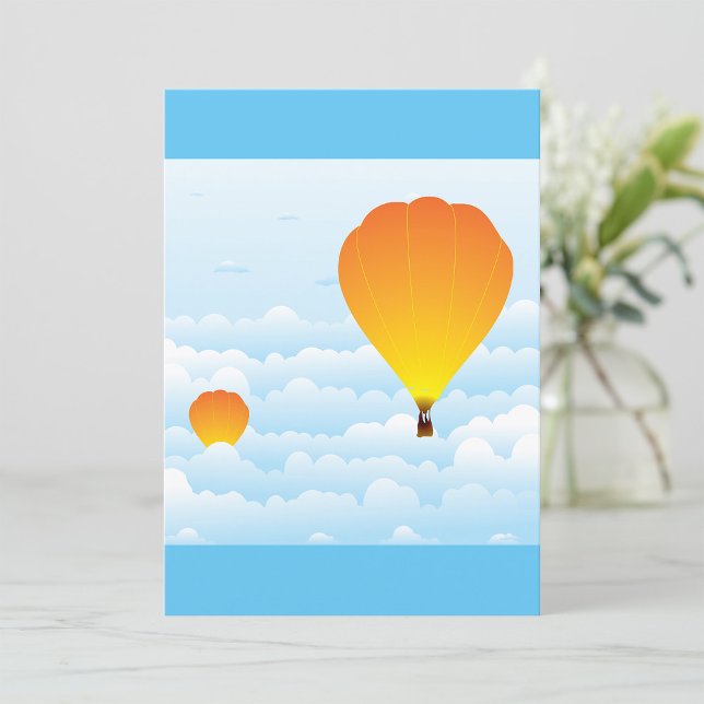 Hot Air Balloons In Clouds Invitation (Creator Uploaded)