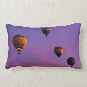 Hot Air Balloons in Flight Lumbar Cushion