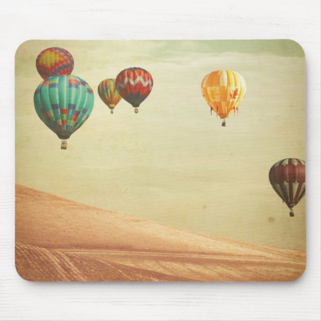 Hot Air Balloons In The Sky Mouse Pad (Front)