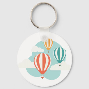 Hot Air Balloons Key Ring