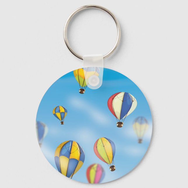 Hot Air Balloons Key Ring (Front)