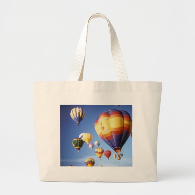 Hot air balloons large tote bag (Front)