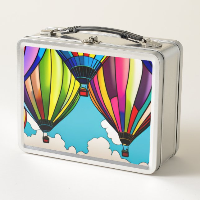 Hot Air Balloons Metal Lunch Box (Front)