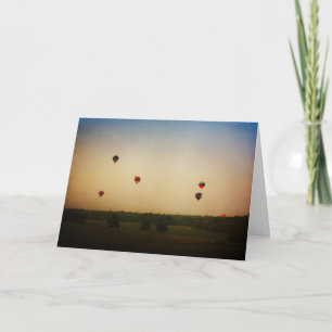Hot Air Balloons Mother's Day Card From Husband