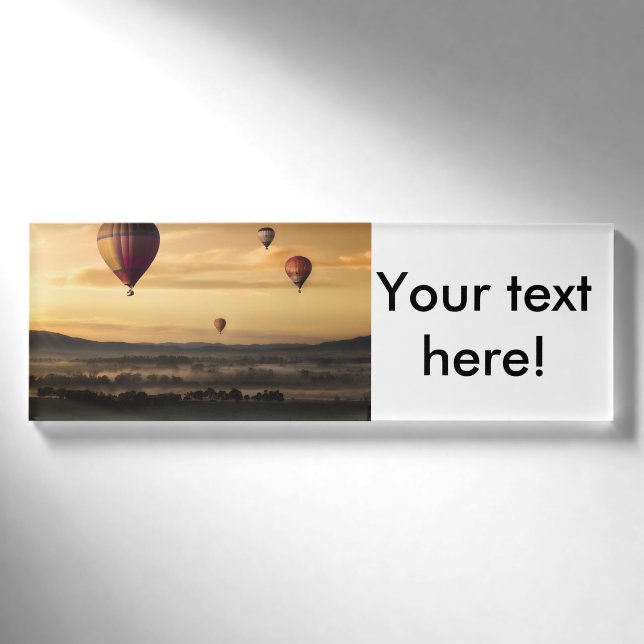 Hot air balloons name tag (Front)