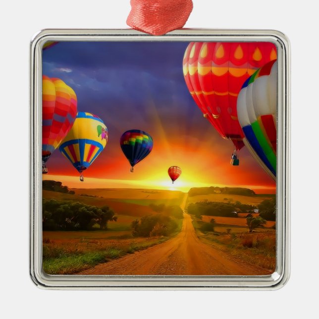 Hot Air Balloons Ornament (Front)