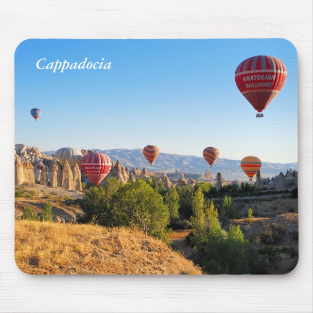 Hot air balloons over Cappadocia Mouse Pad (Front)
