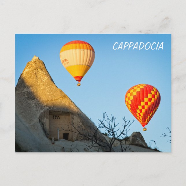 Hot air balloons over Cappadocia Postcard (Front)