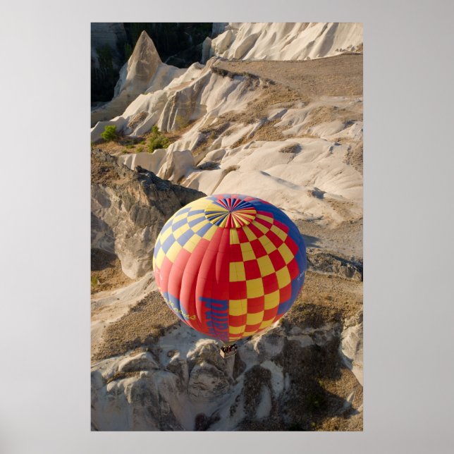 Hot air balloons over Cappadocia Poster (Front)