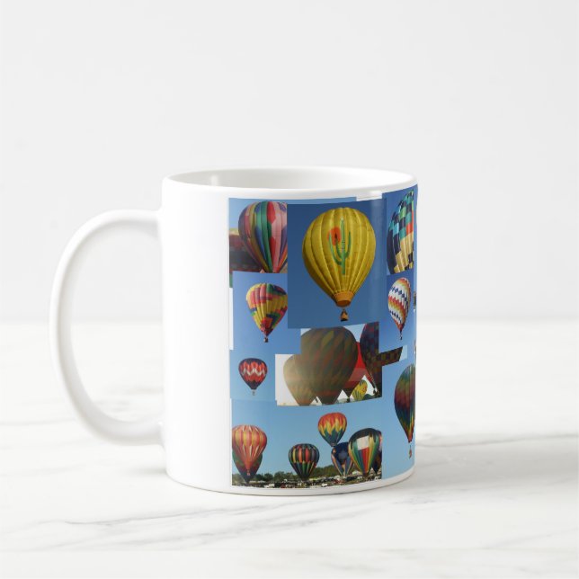 Hot Air Balloons Photo Collage Mug (Left)