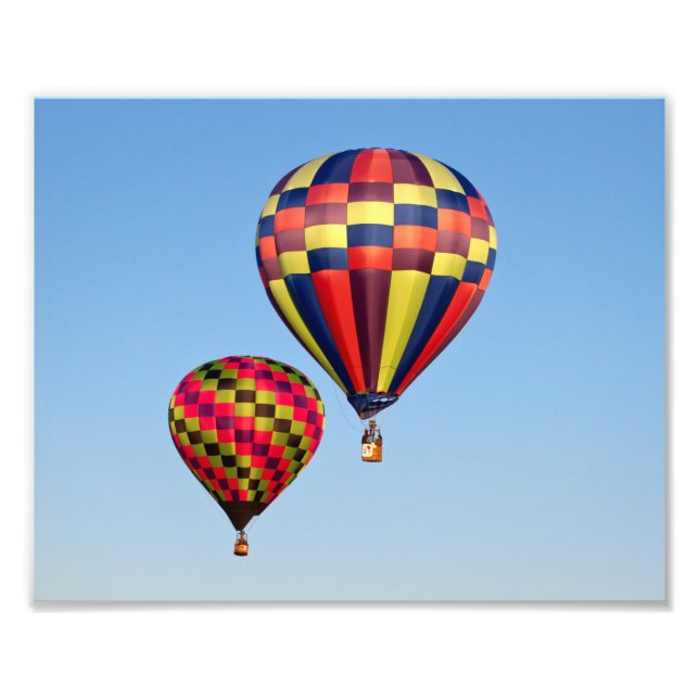 Hot Air Balloons Photo Print (Front)