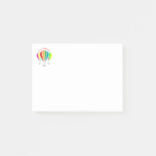Hot air balloons post-it notes