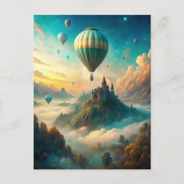Hot Air Balloons Postcard (Front)