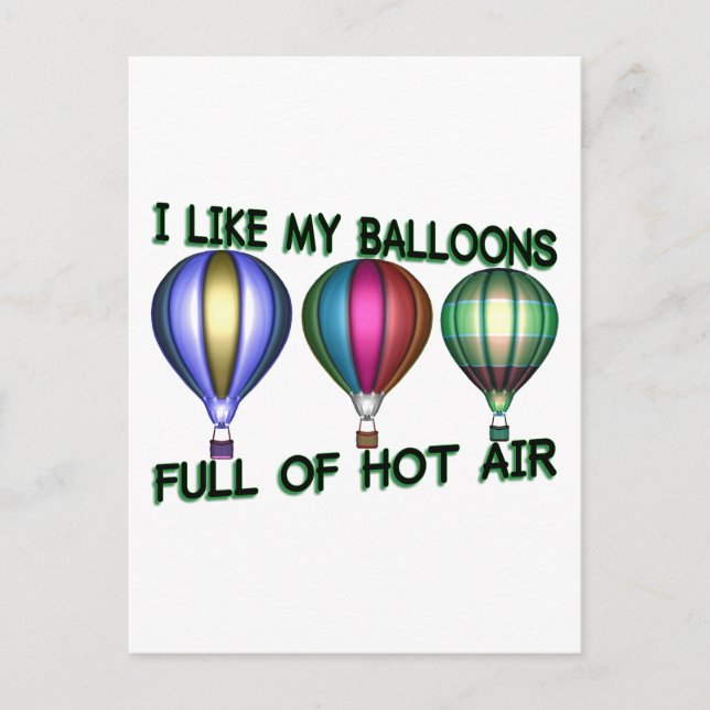 Hot Air Balloons Postcard (Front)