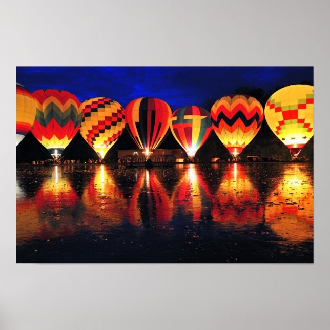 Hot Air Balloons Poster (Front)