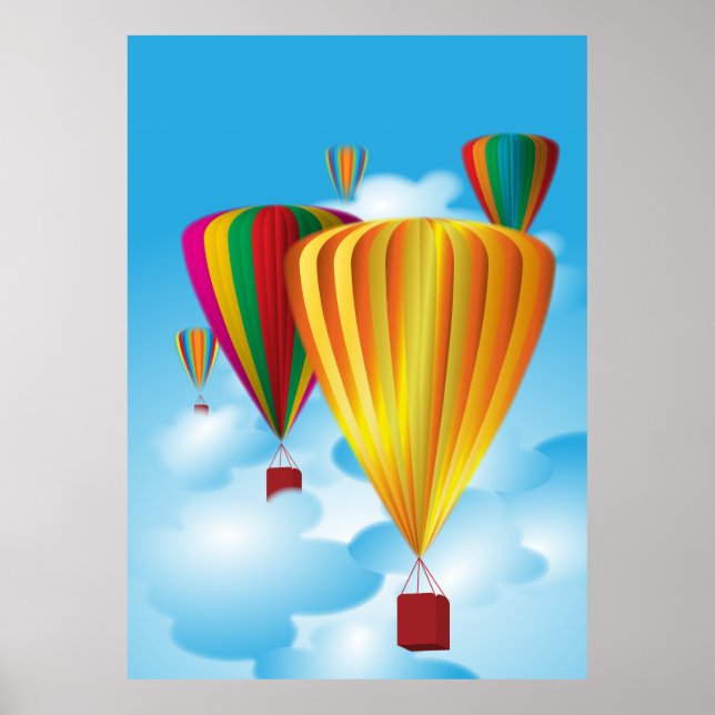 Hot air balloons poster (Front)
